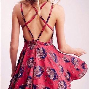 Urban Outfitters Floral Strap Back Dress